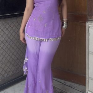 Levender Kurti set